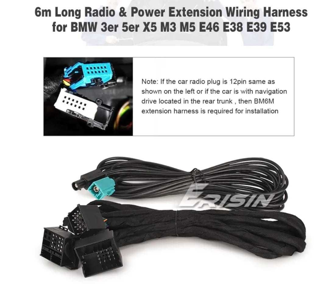 Cabluri de Extensie 6M, 12 pini pt BMW e53/e39/e46