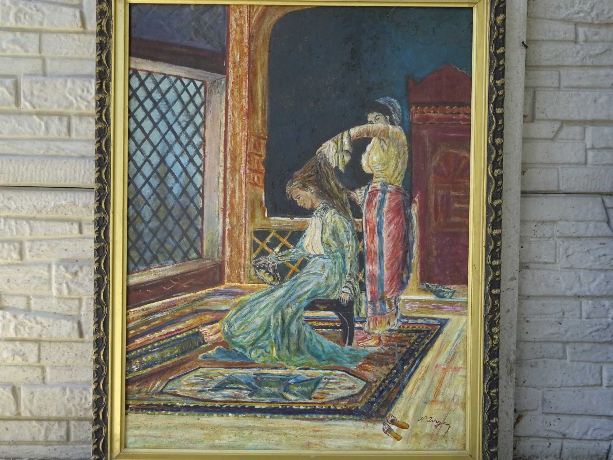 Tablou Nicolae Iorga, ‘Interior’| pictura in ulei pe panza