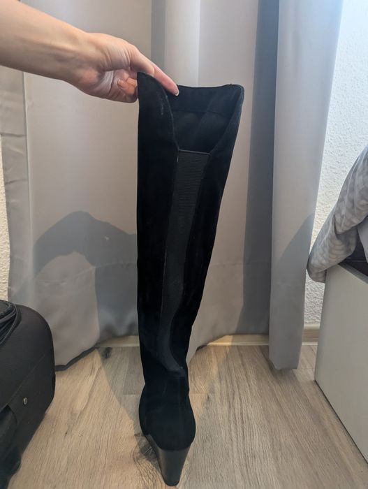 Високи ботуши на ток