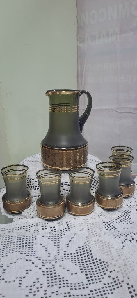 Вазы Богемия ,хрусталь ,латунь, времён СССР