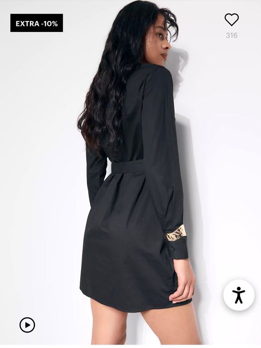 Черна рокля риза