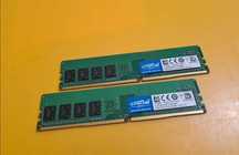 Kit 8GB DDR4 Desktop,2x4GB,Crucial,2133Mhz,CL15,Single Sided