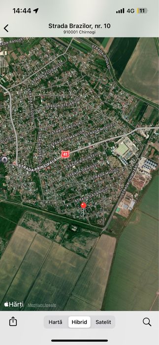 Teren intravilan 1250mp in Chirnogi jud calarasi - 1 ora din Bucuresti