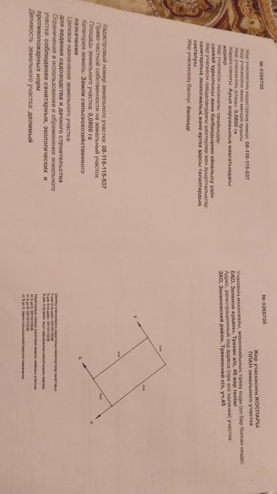 Трекин ауылынан жер сатылады