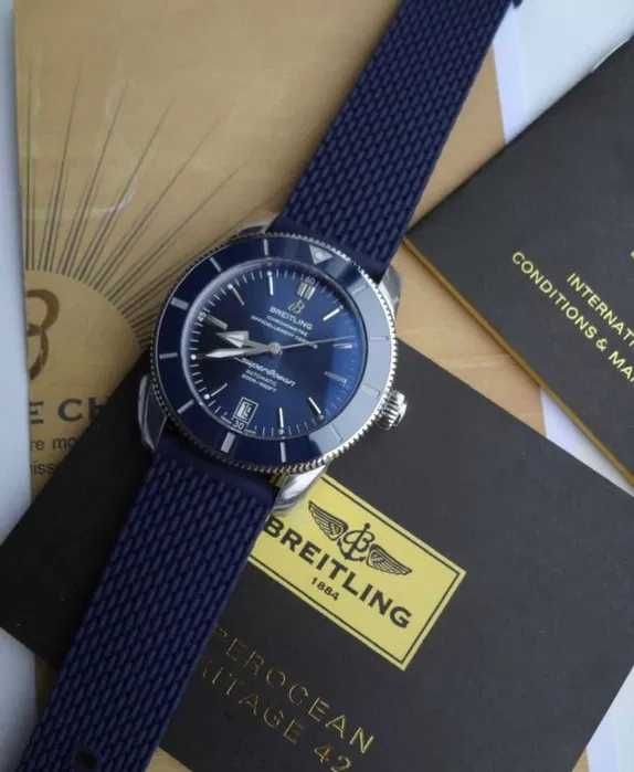 Breitling Superocean сребристо/синьо
