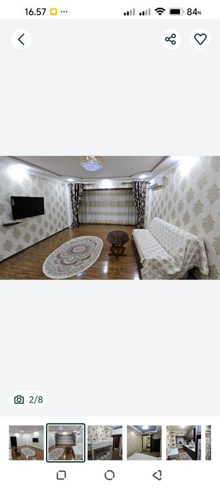 В Шайхантахурском р.Ц 13, сдается 3 х комн.квартира