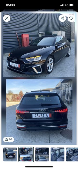 Audi A4 40 TDI/ S-Line/ virtual cockpit/ 204 C.P. 2.0 TDI