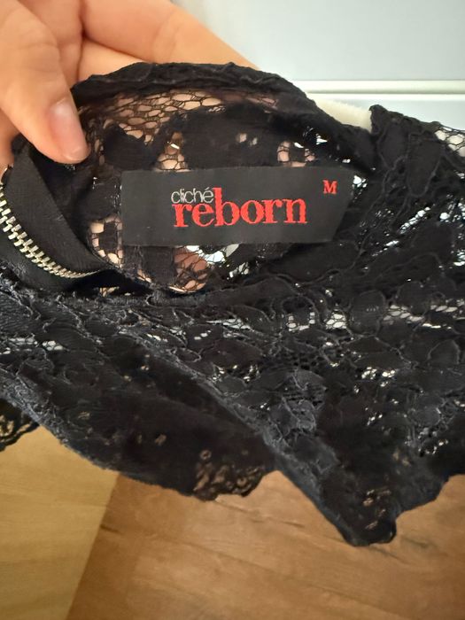 Черен дантелен топ Cliche,чисто нов без етикет