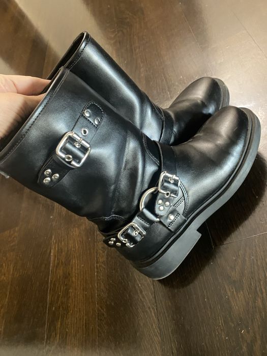 Cizme ZARA negre cu catarame 37