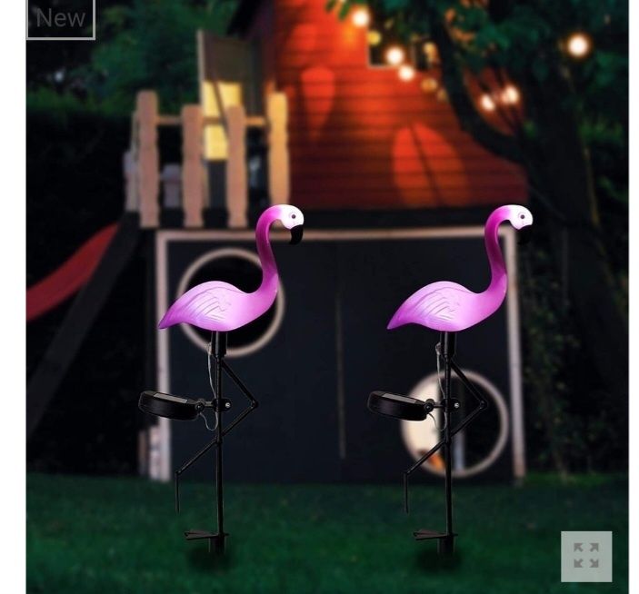 Фламинго соларна декоративна лампа