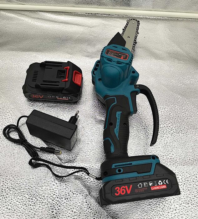 Drujba de mana 2x36V, portabila, 15 cm, acumulator