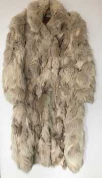 Дамско гръцко кожено палто от естествени лисичи кожи