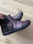 Cizme piele 16cm, cu fermoar