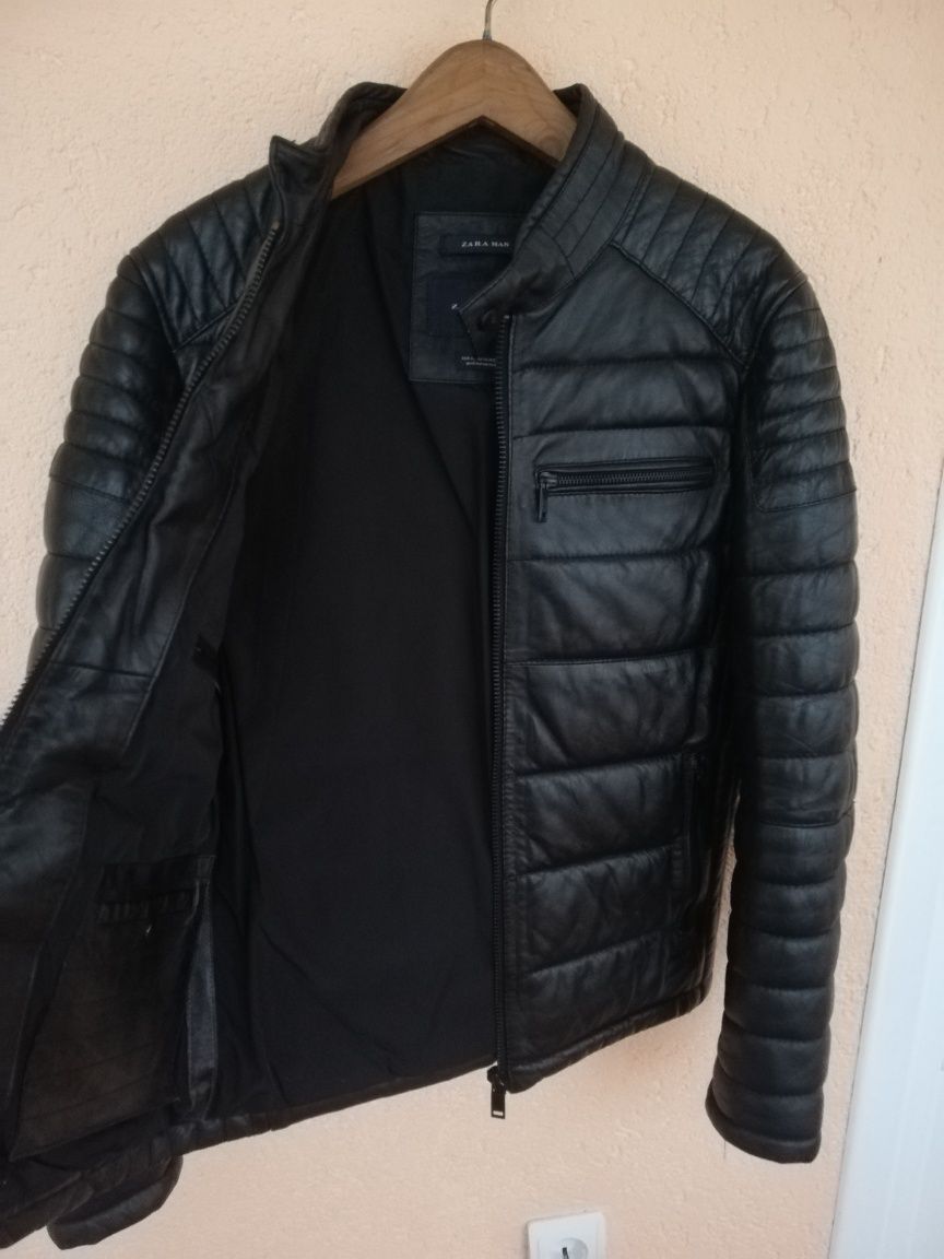 Geaca piele bărbati Zara Man S