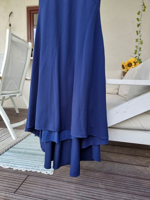 Rochie de ocazie speciala, albastru navy, marime 34 eu