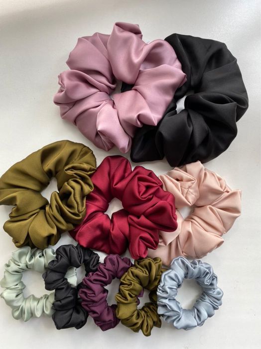 Шелковые резинки на волосы