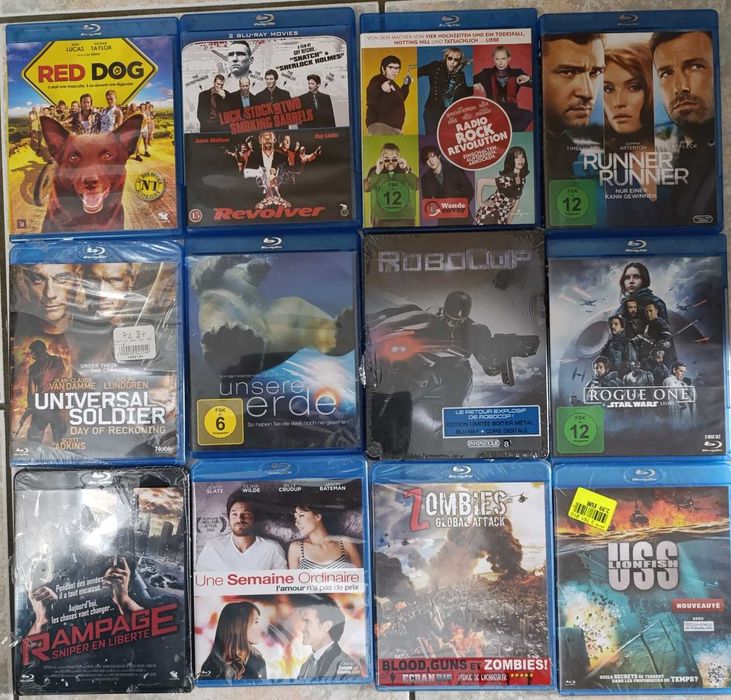 pachete Discuri originale BluRay, toate genurile (cu/fara romana)