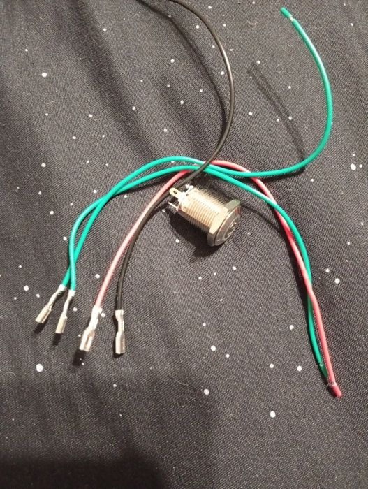 accesorii,întrerupător  tip buton 16mm,5buc 220v, întrerupător reset