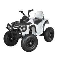 ATV electric copii 3-6 ani AIR 0906 90W, Roti Gonflabile, 7km/h #Alb