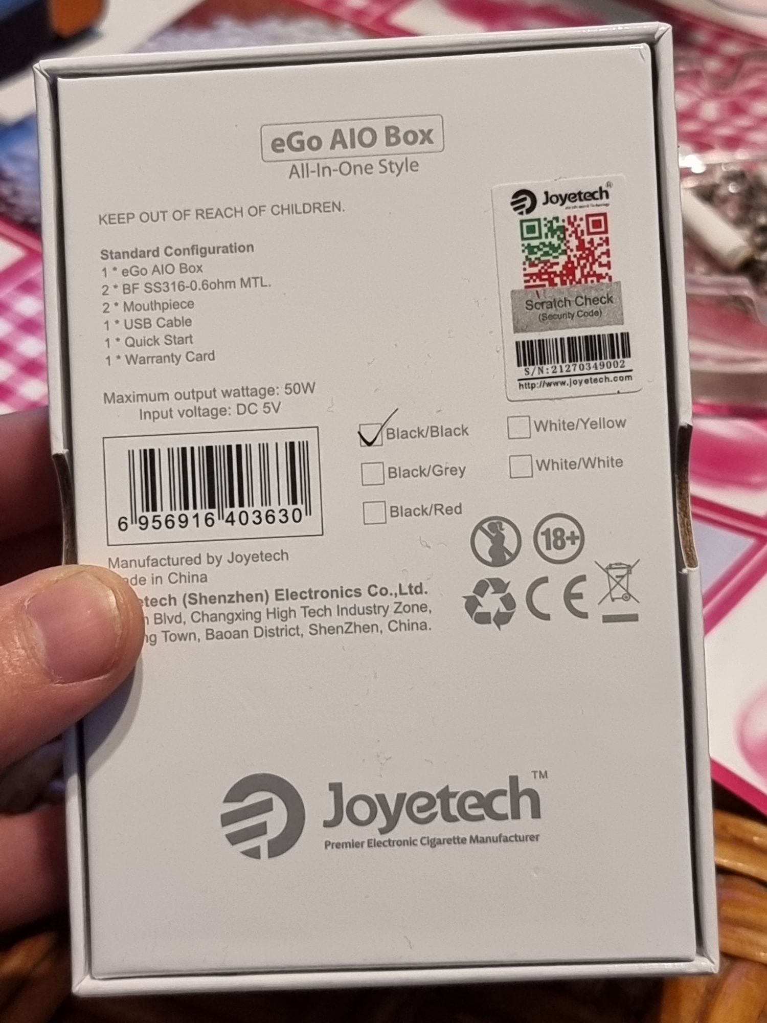 Tigara electronica joytech aio box