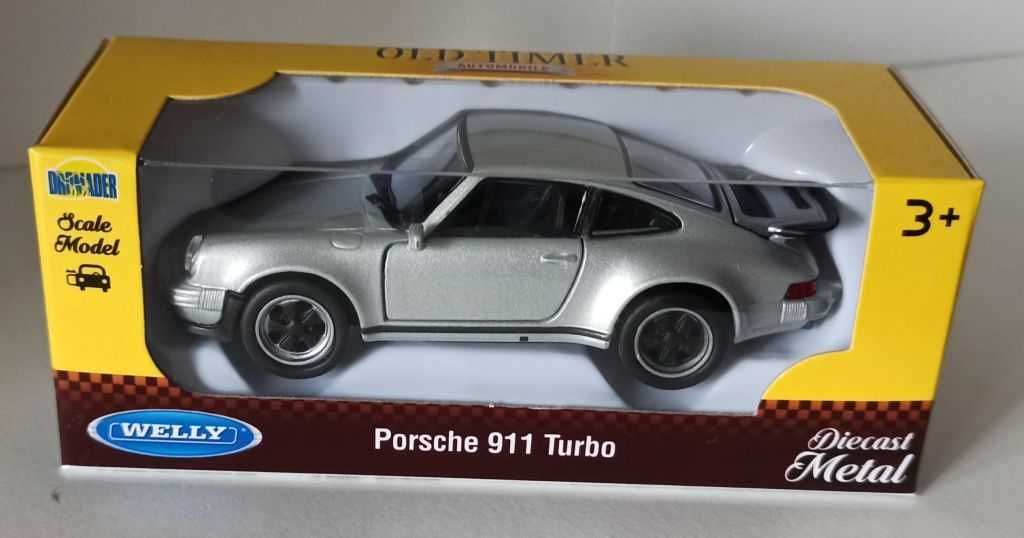 Macheta Porsche 911 Turbo (930) 1977 silver - Welly 1/36