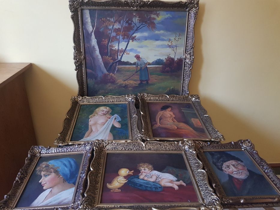 Vând o colecție din 6 picturi vechi de ADORJÁN JULIA