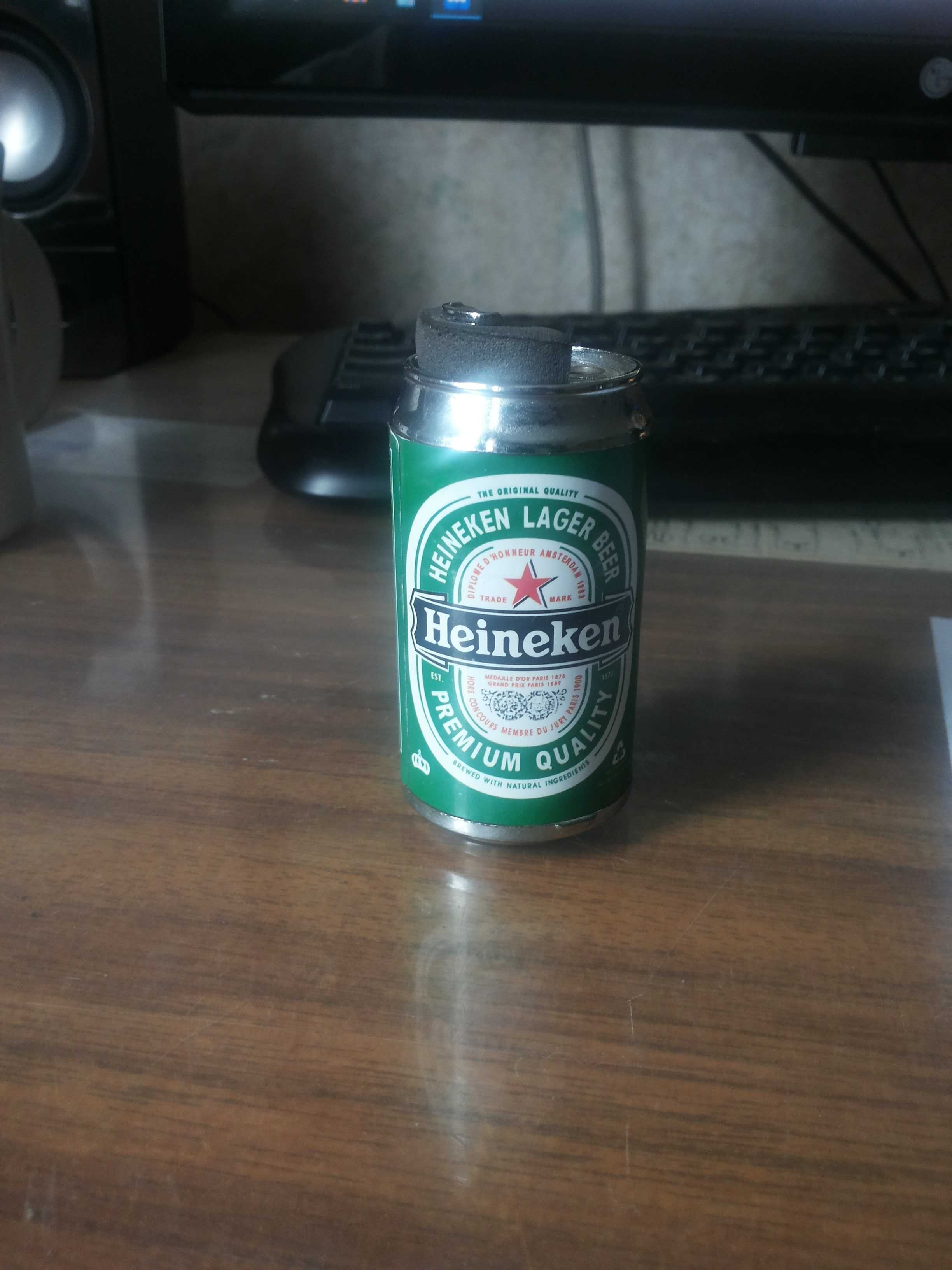 Зажигалка в виде банки пива Heineken