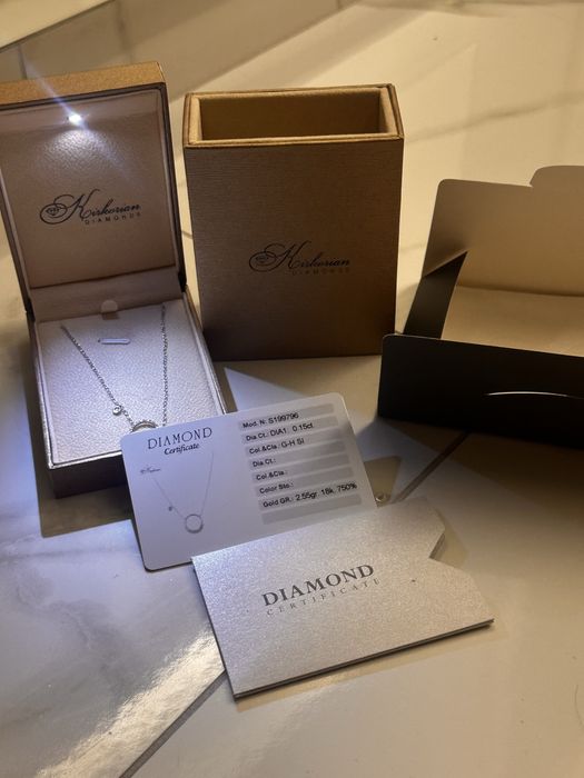 Обеци и колие с диаманти Kirkorian Diamonds