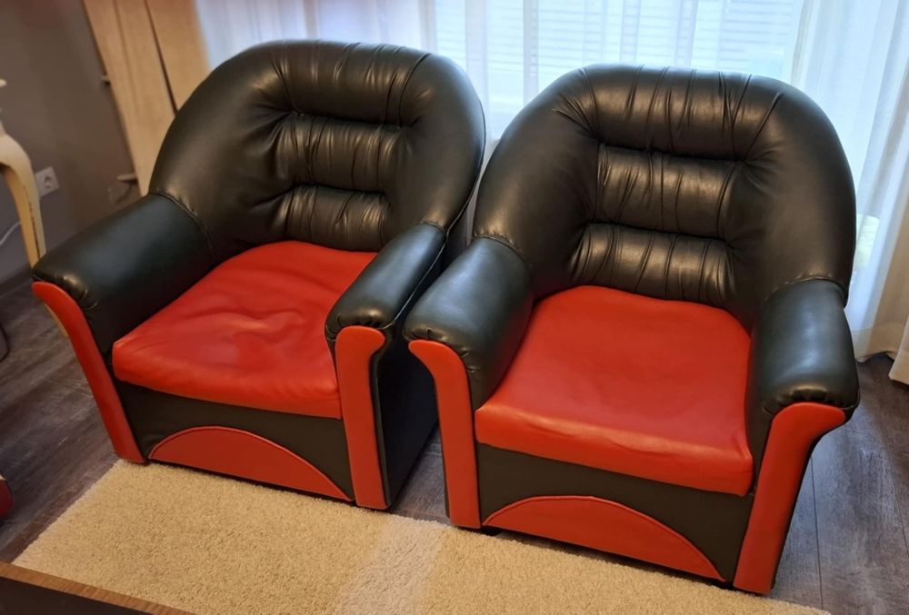 Холна гарнитура. Кожена,употребявана.