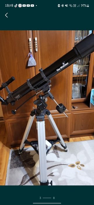 Vând telescop Skywatcher evostar 90/900mm pe montura eq2