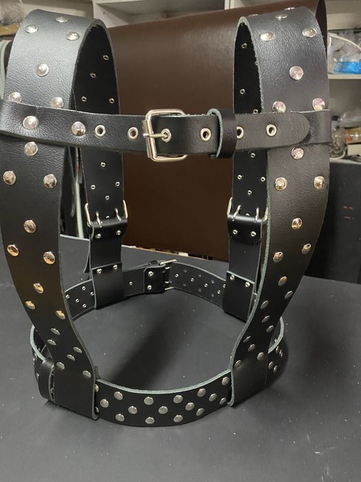 Кукерски колан Изработен от естествена телешка кожа