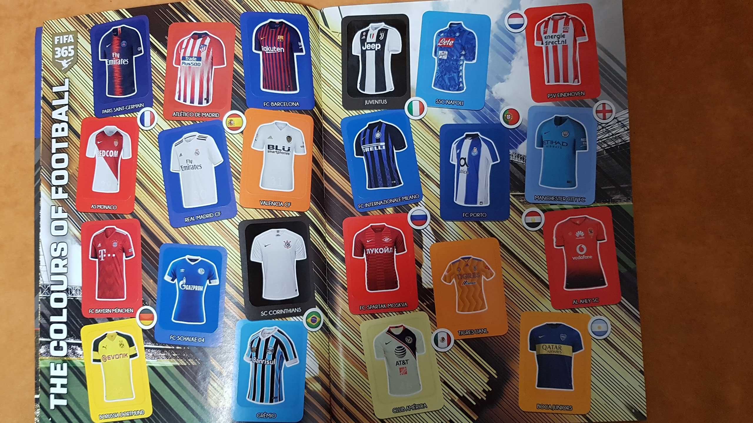 Album complet Panini FIFA 365 2019 Ed. Internationala (468 stickere)