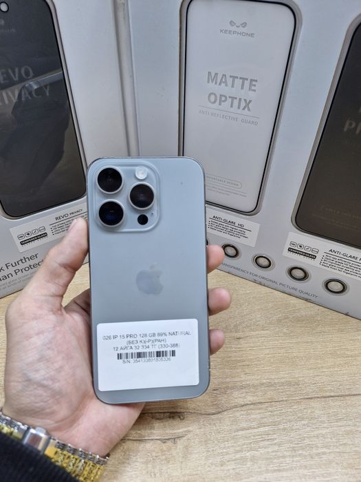 Iphone 15 pro 128 gb 89% natural pintel .kz munaily