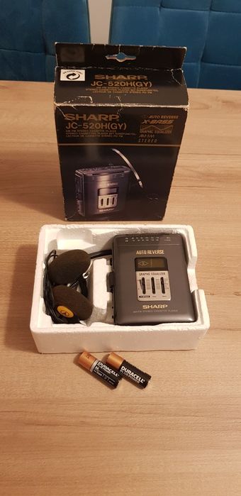 Walkman Sharp Autoreverse Radio Am/Fm X-bass