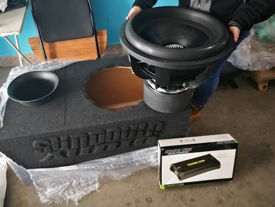 Sundown zv5 18 инча ЗВЯР 2000rms с кутия за него