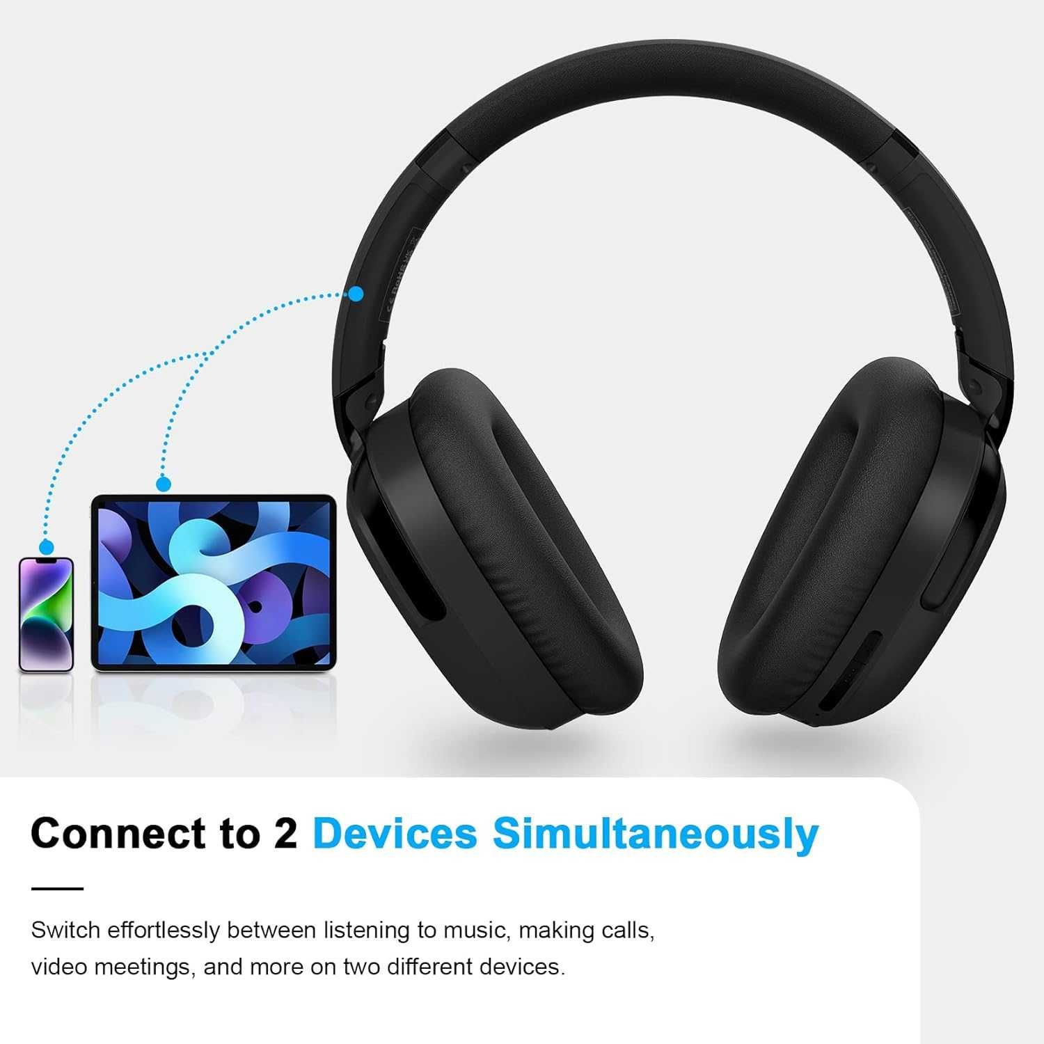 Eono слушалки с активно шумопотискане , Bluetooth слушалки с микрофон