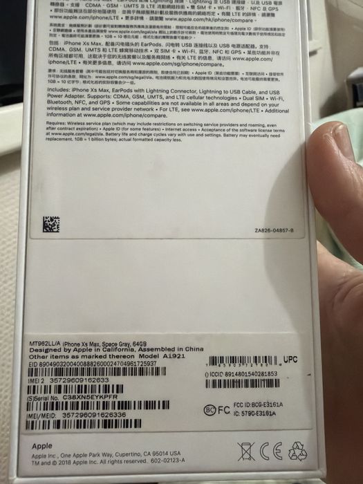 Iphone xs max 64gb