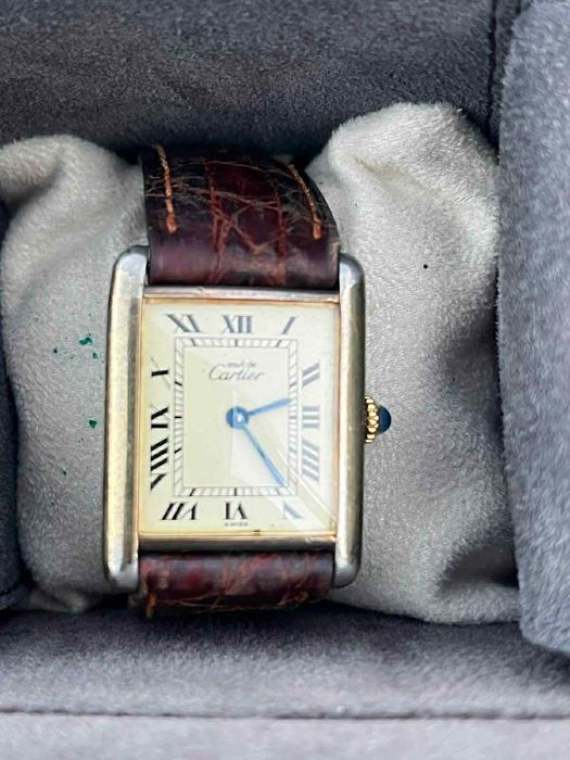 Ceas Cartier Tank Vermeil manual