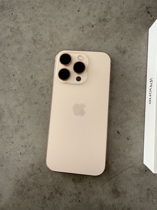 Iphone 16 pro 128, desert titanium, 96% baterie