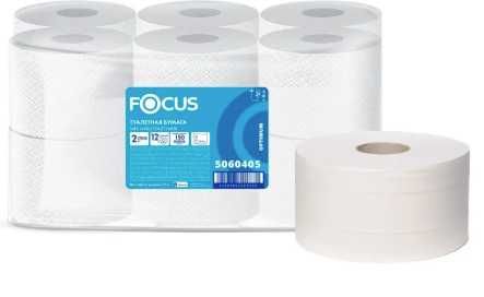 Туалетная бумага Focus мини рулон 2-сл. 12 рул по 150м