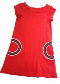 червена рокля без ръкави на Junior Gaultier 5г