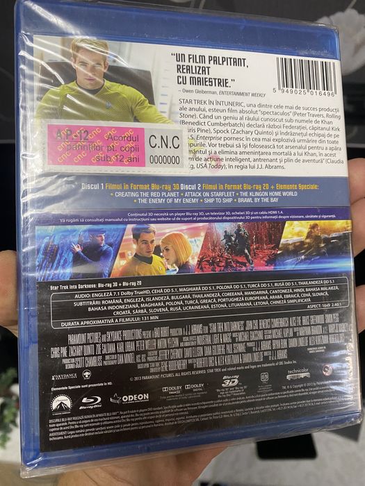 Blu-ray Star Trek Into Darkness 3D+2D sigilat