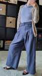 Pantaloni Mango, viscoza & bumbac, 38