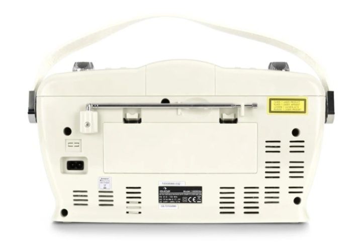 RCD-70CR, ретро радио, FM, USB, CD, батерия, кремав цвят