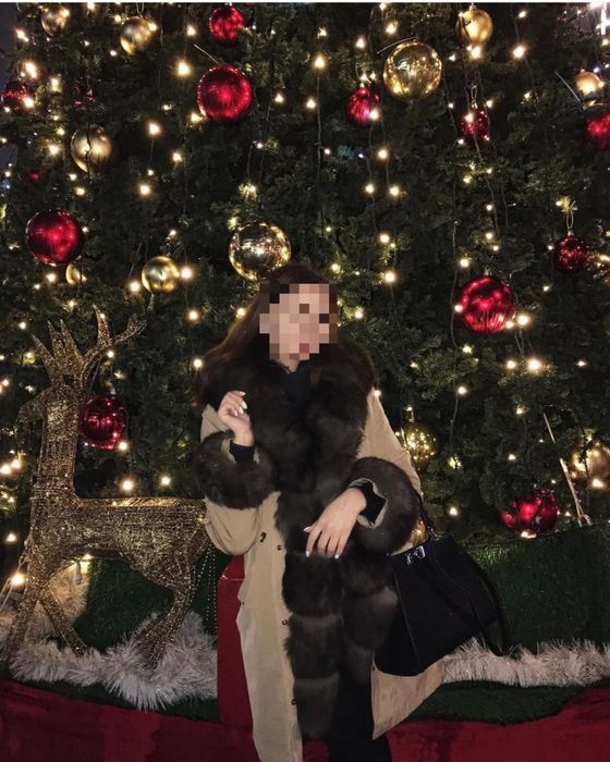 Стильная женская парка.Натуральный мех-песца