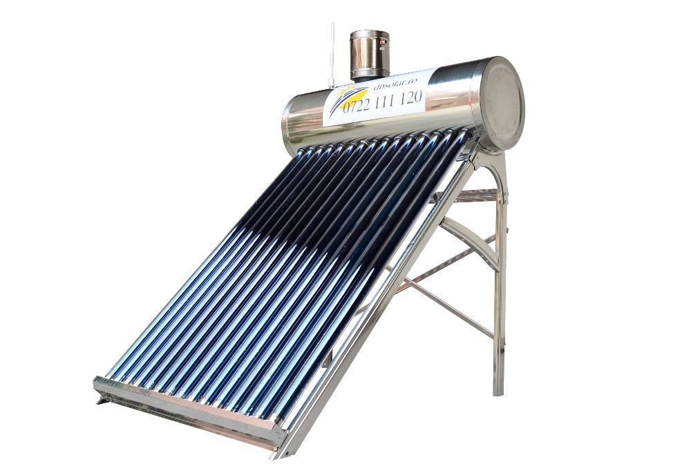 Panou Solar Presurizat INOX Cu Serpentina 120L 12 tuburi apa calda