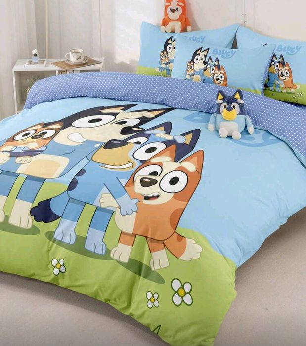 Спални комплекти и одеало за деца на Блуи и Бинго