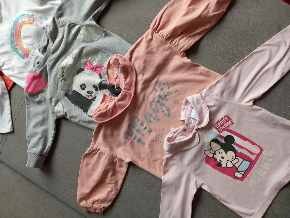 Lot 5 bluze fetita marimea 80 -86