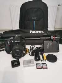 Aparat foto DSLR Nikon D3300 obiectiv kit, rucsac, trepied + accesorii