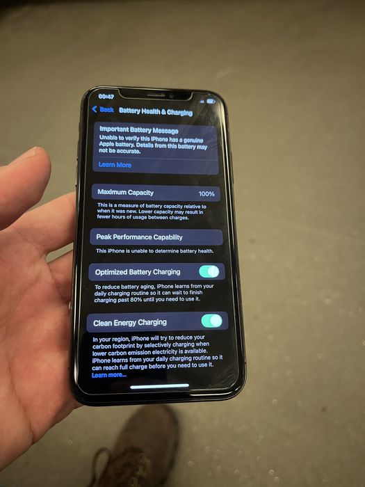 Iphone Xs Baterie 100%